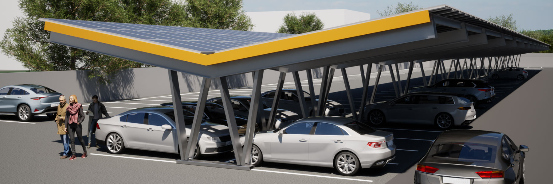 Solar Carports | Solar Canopies For Business | AR Power