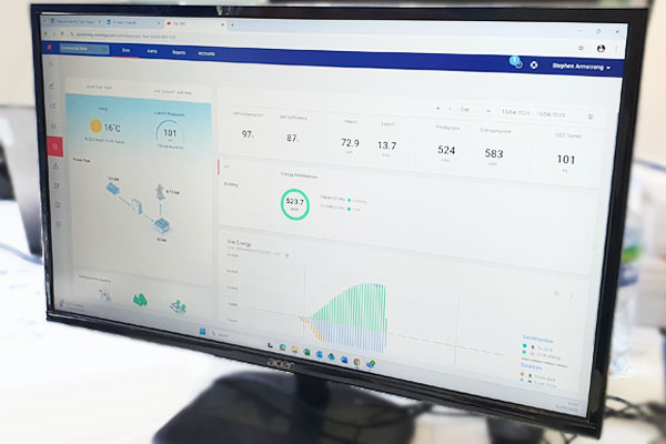 A computer screen showing how you can monitor solar energy with solar edge